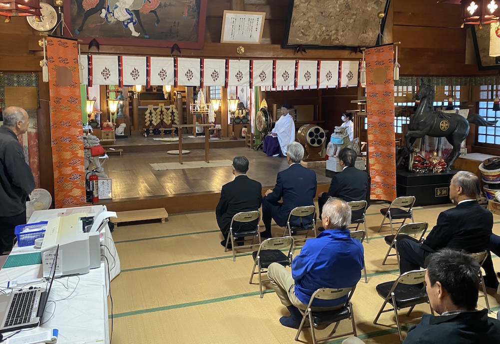 新嘗祭、提灯台奉納報告式